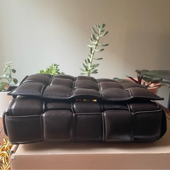 HOST PICK⭐️BOTTEGA VENETA CHAIN CASSETTE BAG -Padded lambskin leather-DARK BROWN - Picture 4 of 16